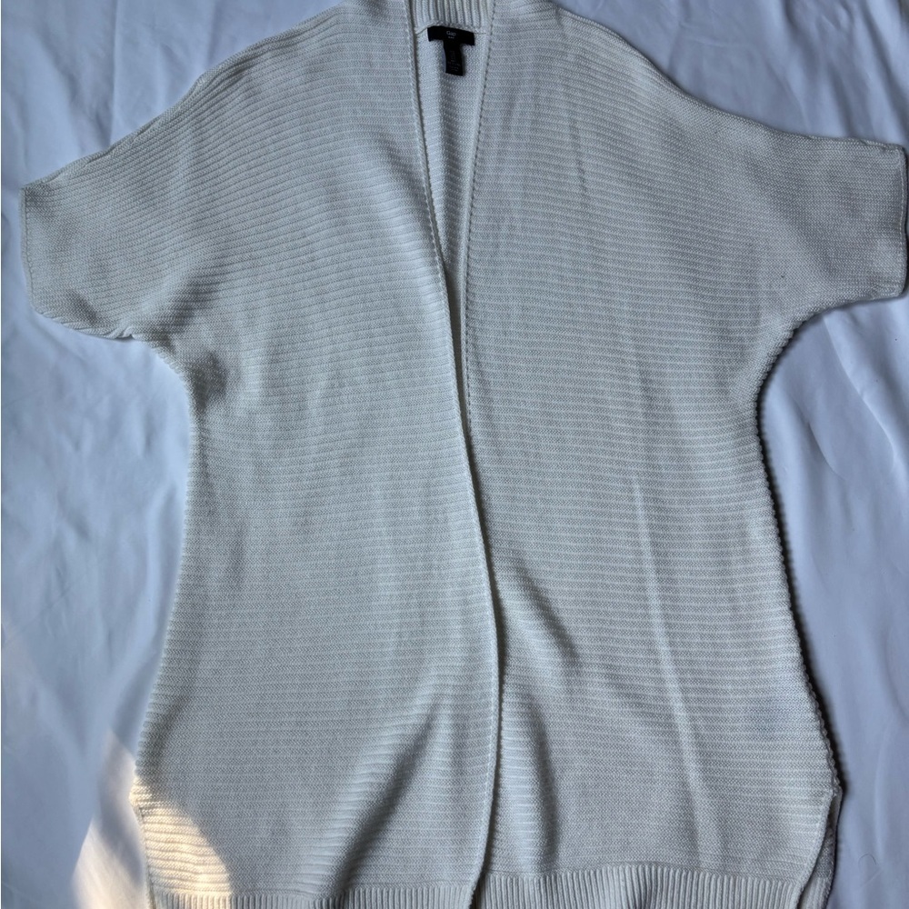 GAP Cream Ribbed Cardigan - Picture 7 of 7